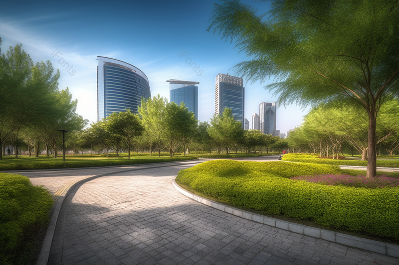 公共道路城市公共空间景观绿化公园园区草地规划,高清,摄影图,摄影图片,图片大全,摄影图免费下载